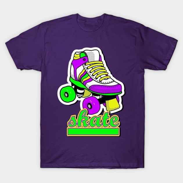 Retro  Roller Skate T-Shirt by AlondraHanley